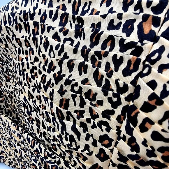 Leopard Print Silk Women's Blazer By Silk Land Loose Fit Size 2X - Picture 7 of 12